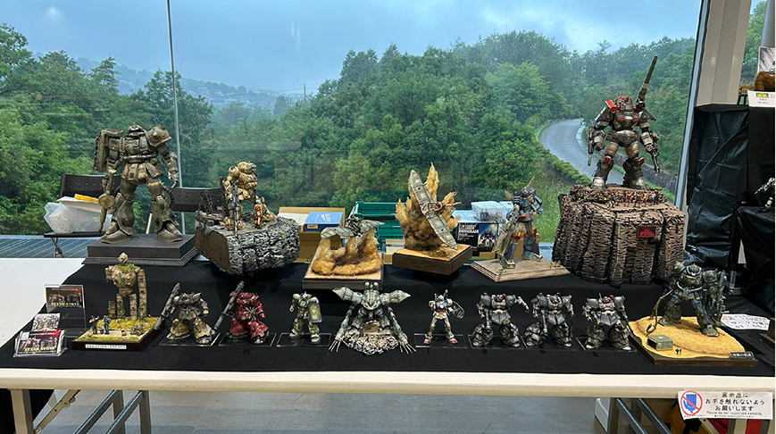 ジオラマ・模型作品展示の様子
